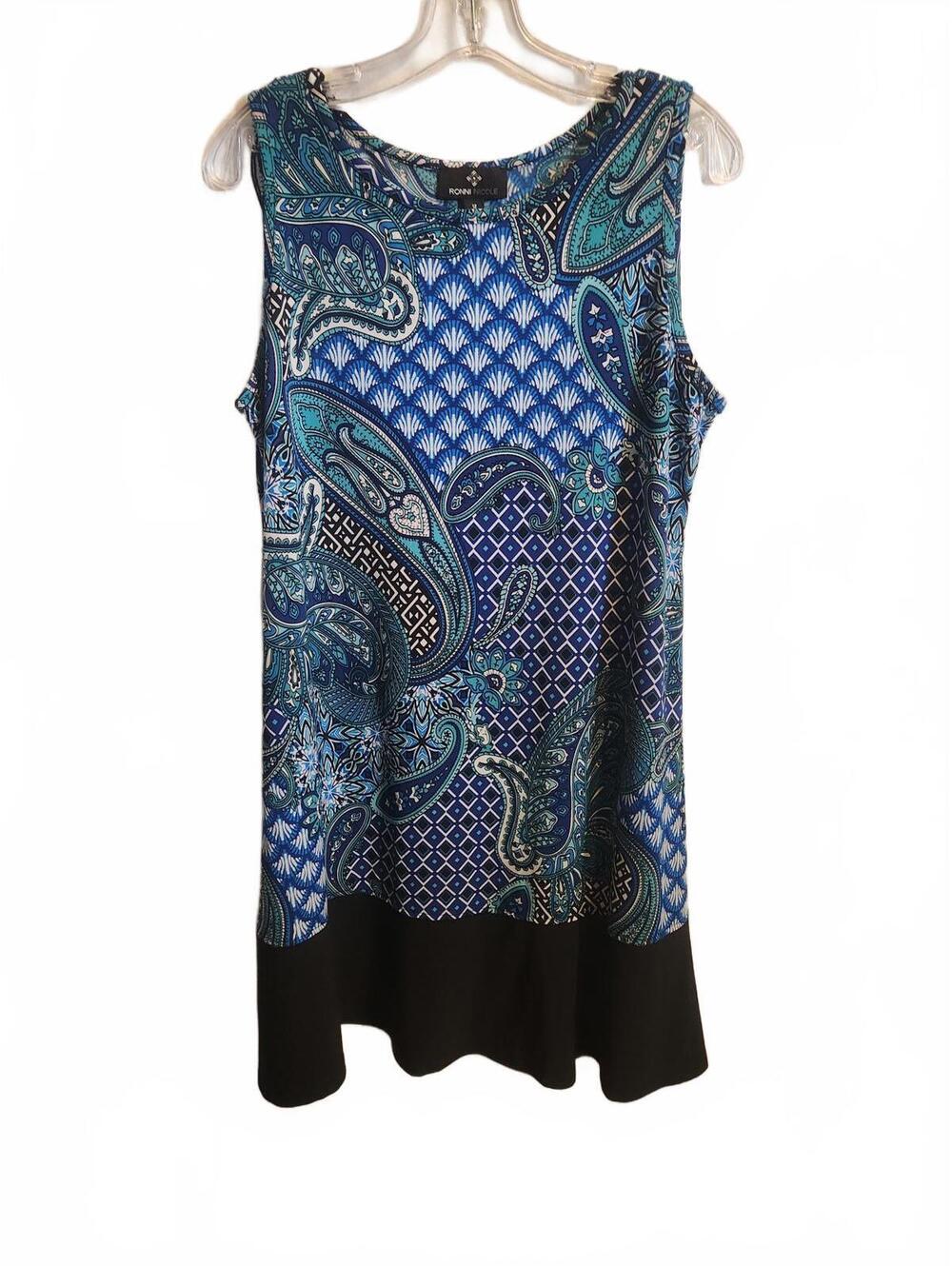 Ronnie Nicole Paisley Print Dress. Women's Size 12. Length 37 inches. EUC
